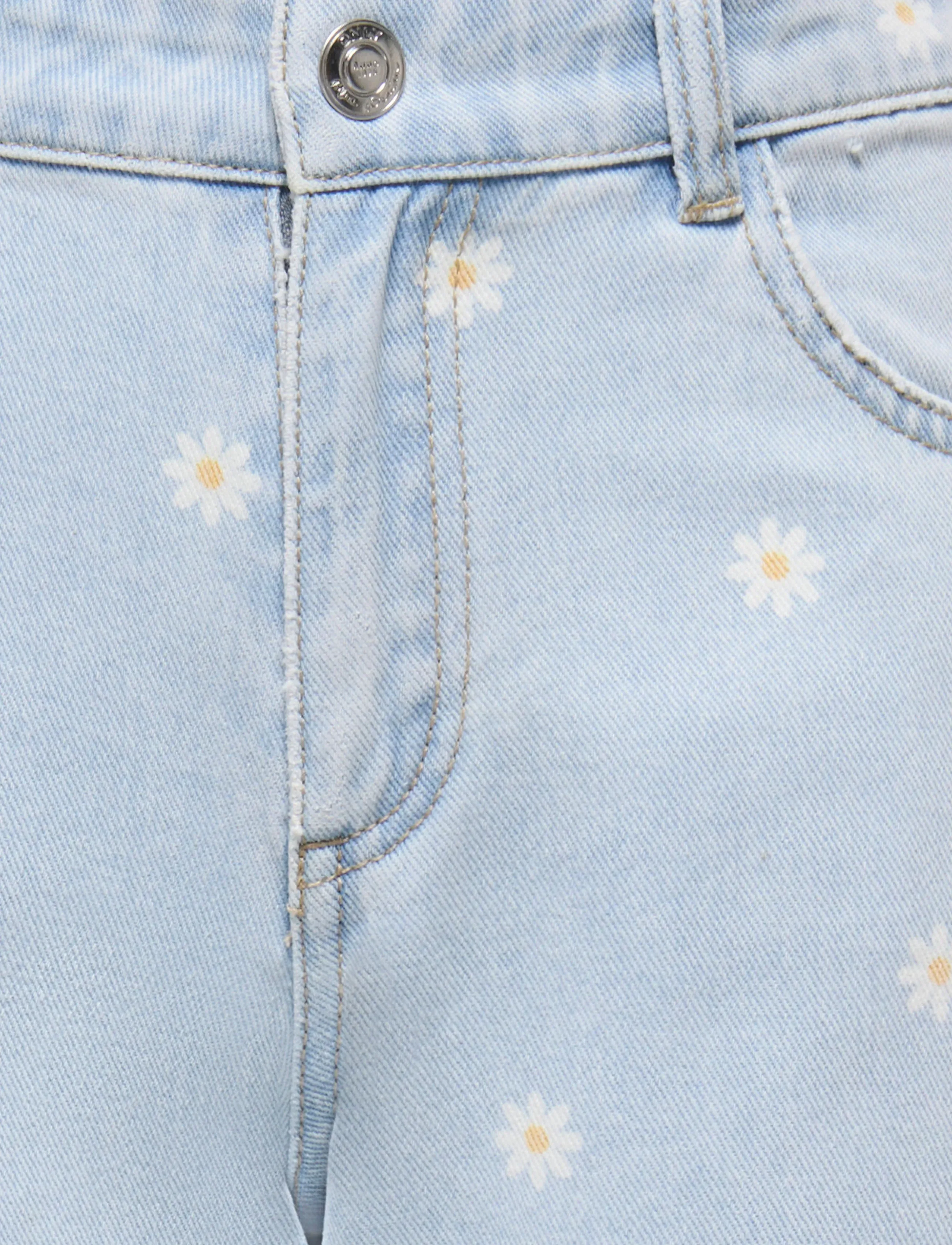 Kids Only - KOGROBYN REG STRAIGHT DAISY DNM - tavalised teksad - light blue denim - 2