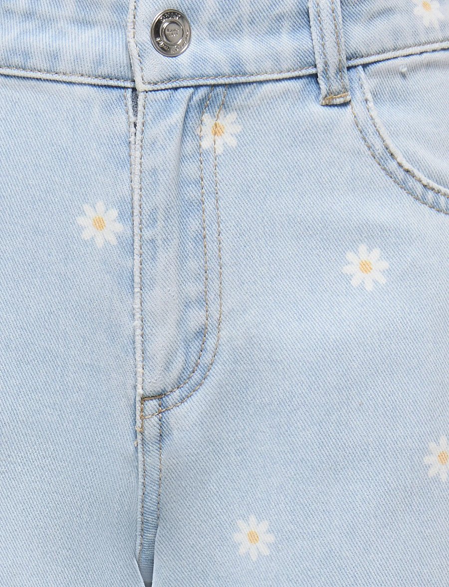 Kids Only - KOGROBYN REG STRAIGHT DAISY DNM - tavalised teksad - light blue denim - 2