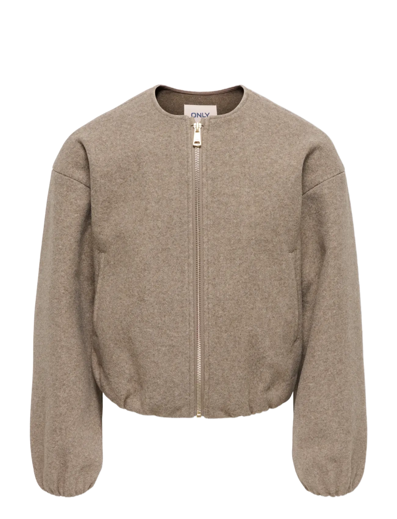 Kids Only KOGADINA LIFE SHORT BOMBER VD OTW - Jackets - TAUPE GRAY / grey