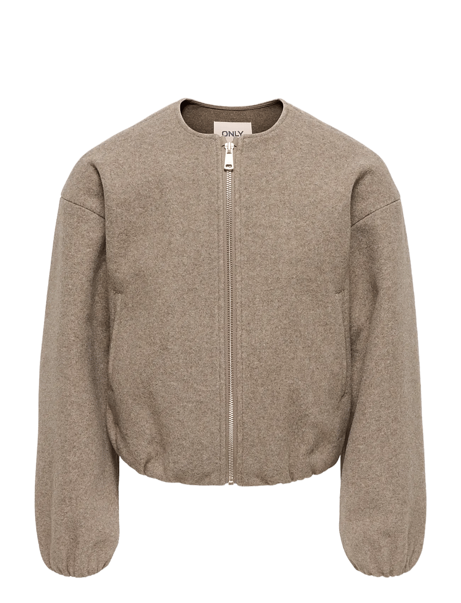 Kids Only - KOGADINA LIFE SHORT BOMBER VD OTW - bomberjacken - taupe gray - 1