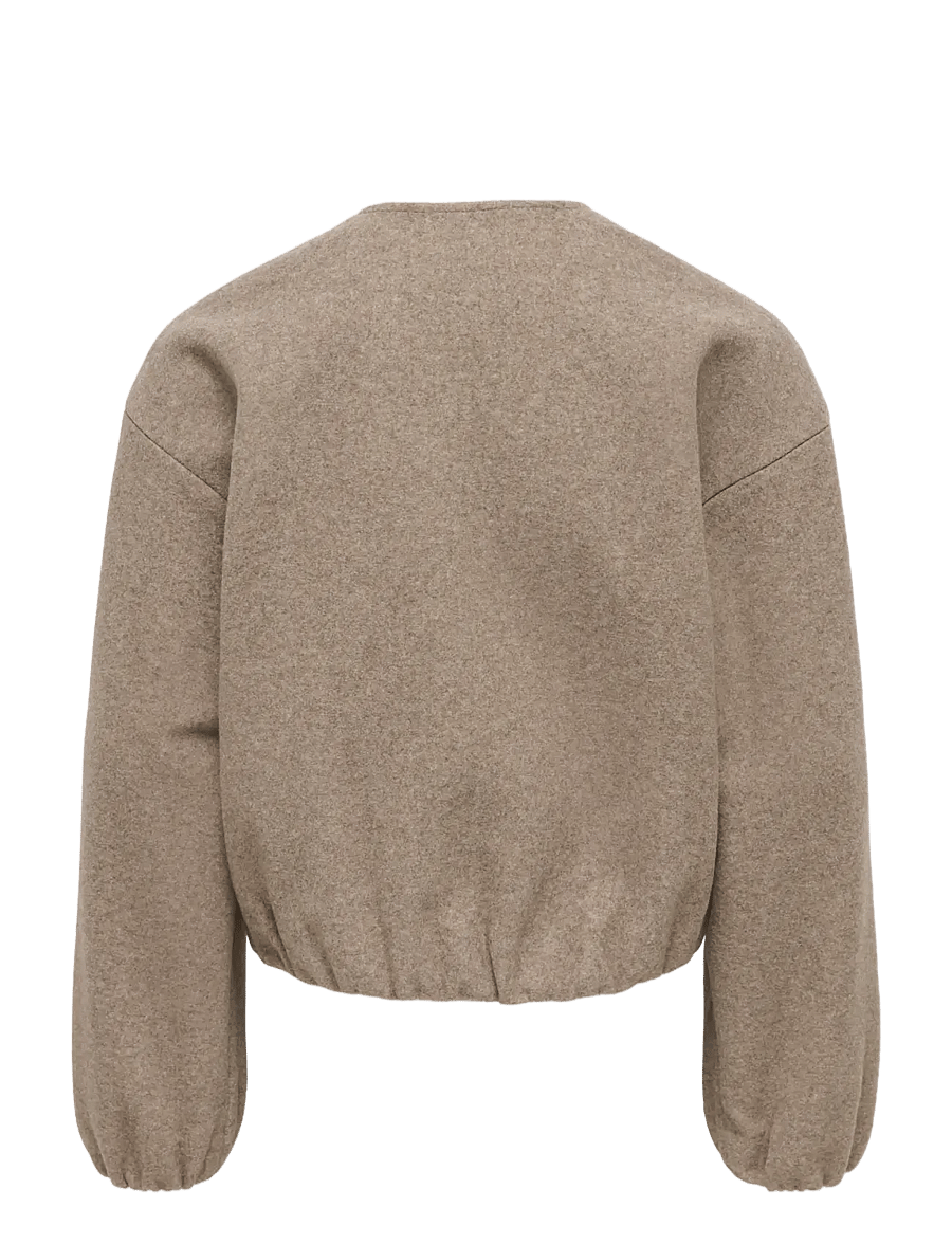 Kids Only - KOGADINA LIFE SHORT BOMBER VD OTW - bomberjacken - taupe gray - 2