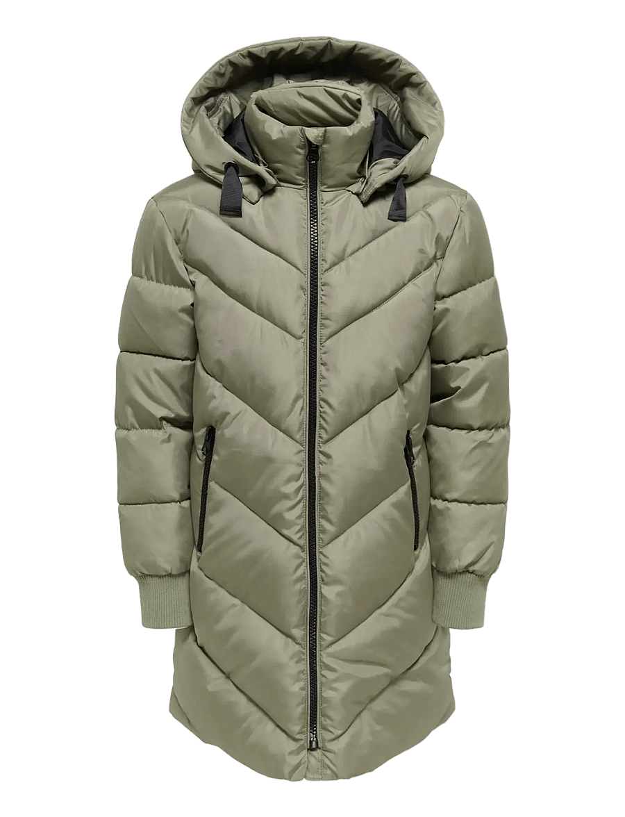 Kids Only - KOGSKYLAR HOOD JACKET VD OTW NOOS - dunjakker - vetiver - 0