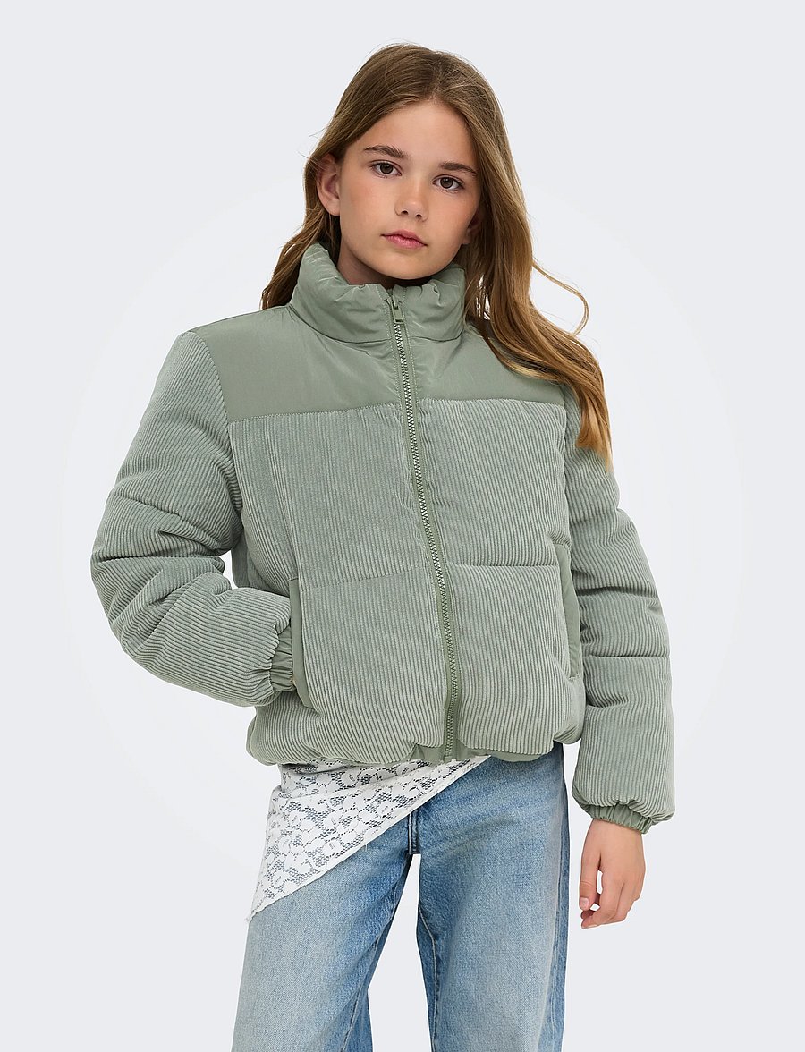 Kids Only - KOGTANYA LIFE MIX PUFFER VD OTW - winterjacke - castor gray - 0