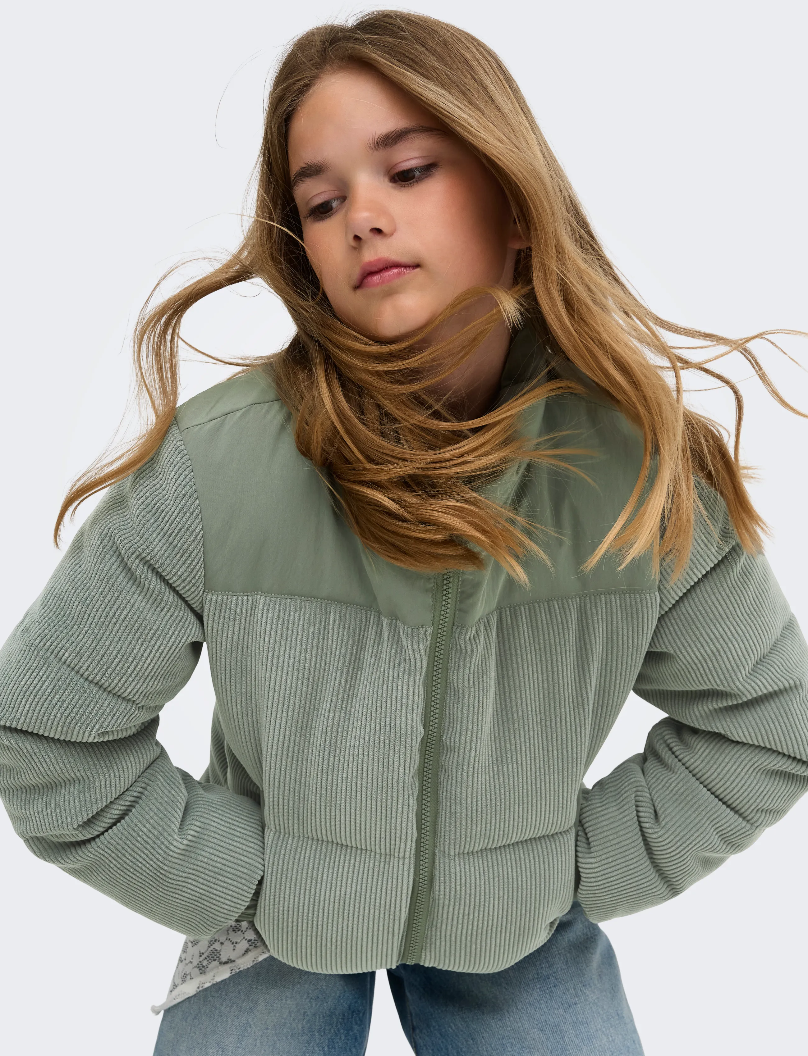 Kids Only - KOGTANYA LIFE MIX PUFFER VD OTW - winterjacke - castor gray - 5