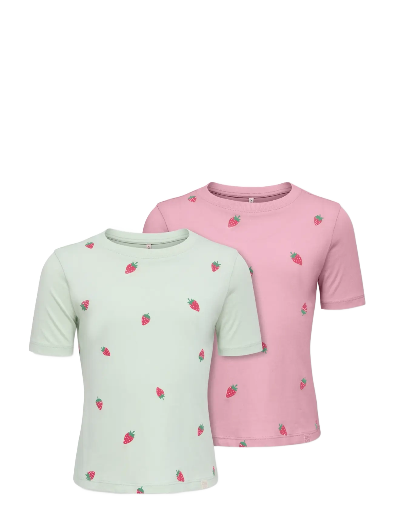 Kids Only Kmgbeate Ss Reg Printed 2-P Tee Jrs, 98, Pink, T-Shirts > Kortærmede, Børn