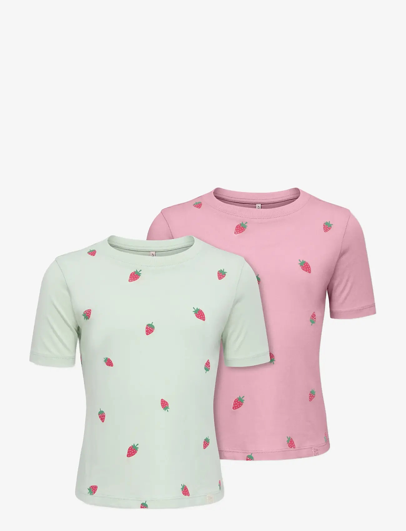 Kids Only - KMGBEATE SS REG PRINTED 2-P TEE JRS - kurzärmelige - romance rose - 0
