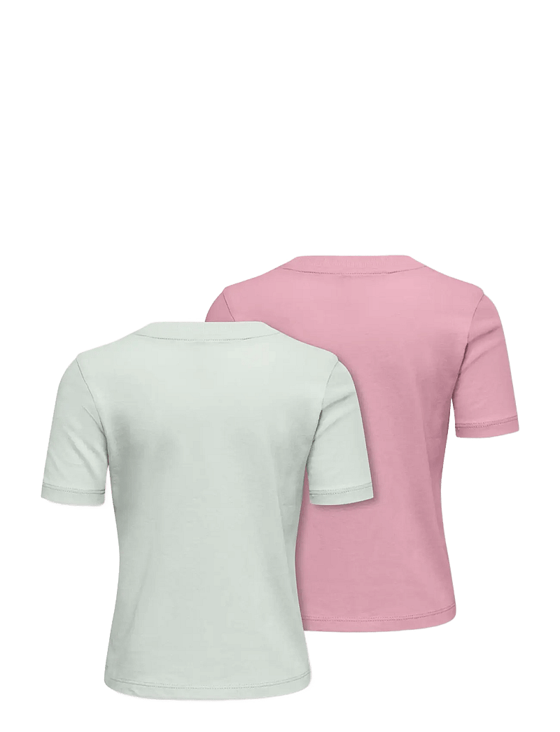 Kids Only - KMGBEATE SS REG PRINTED 2-P TEE JRS - kurzärmelige - romance rose - 1