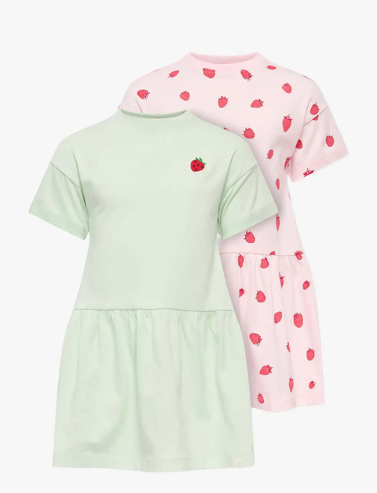 Kids Only - KMGMAIKEN LIFE SS DRESS 2-P JRS - kortärmade vardagsklänningar - romance rose - 0