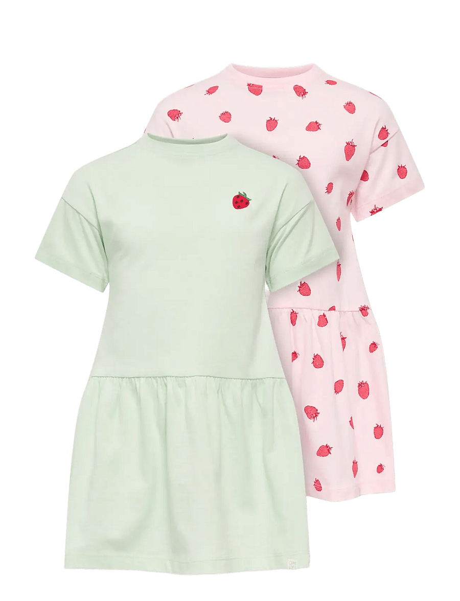 Kids Only - KMGMAIKEN LIFE SS DRESS 2-P JRS - robes décontractées à manches courtes - romance rose - 0