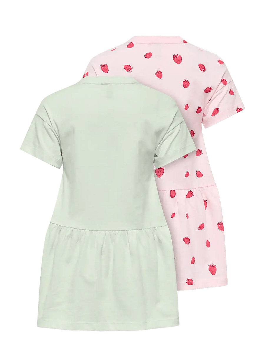 Kids Only - KMGMAIKEN LIFE SS DRESS 2-P JRS - robes décontractées à manches courtes - romance rose - 1