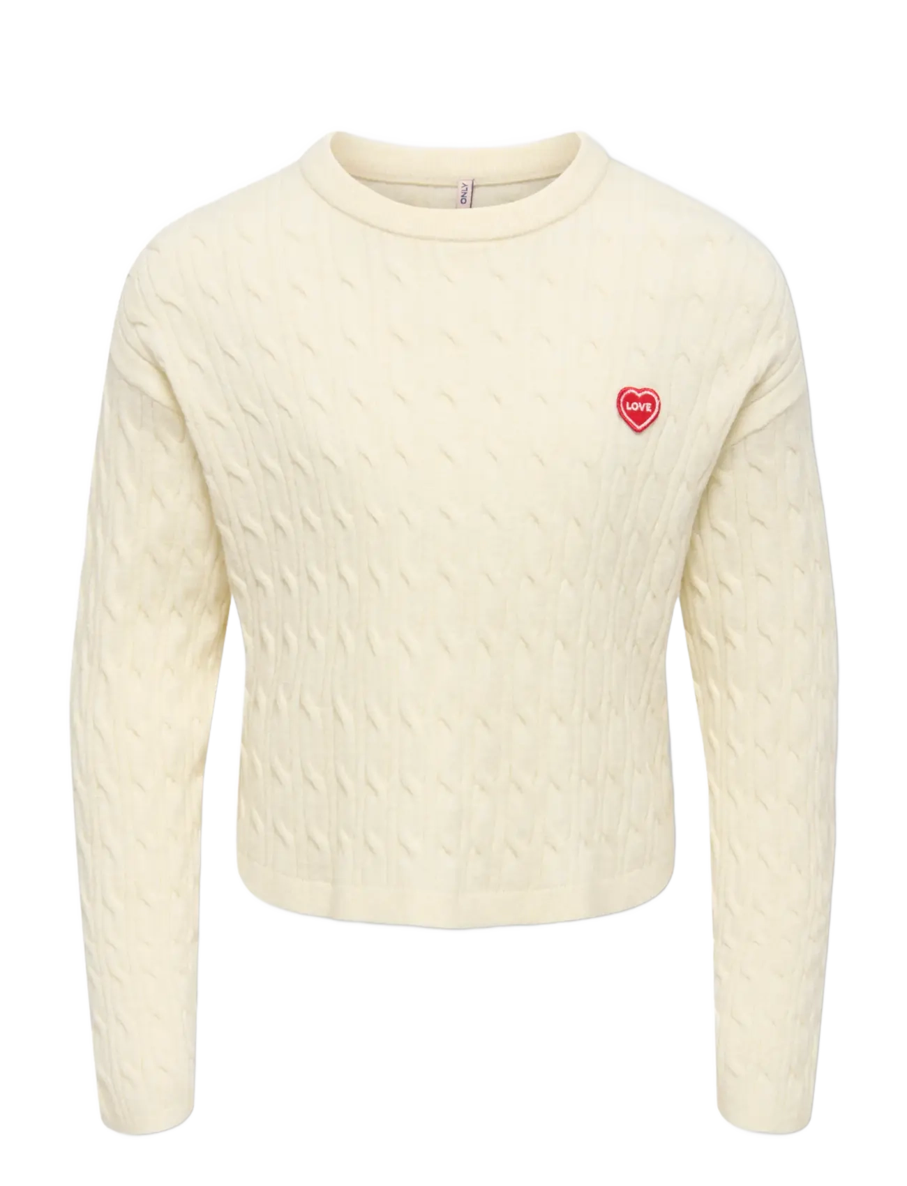 Kids Only KOGIBI LS CABLE O-NECK VD KNT - Inspiration - WHITECAP GRAY / cream