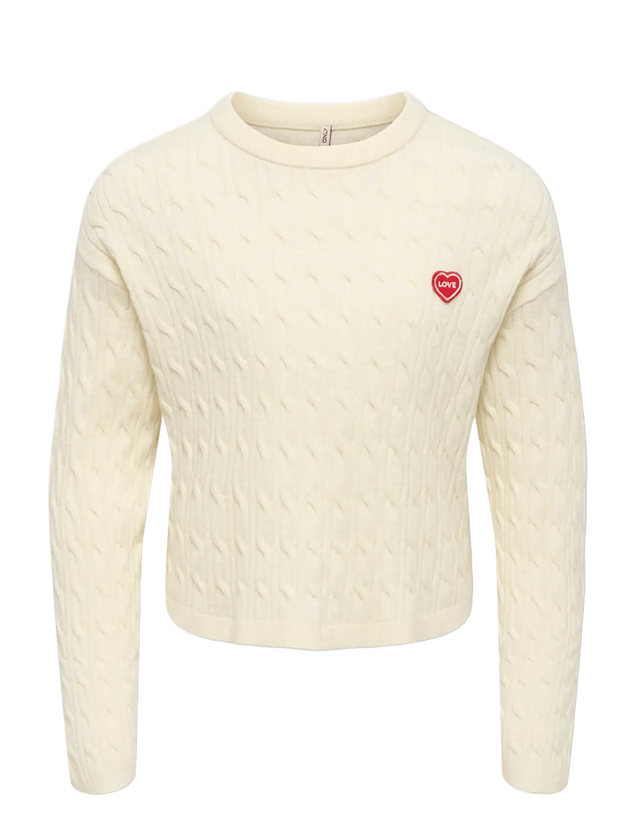 Kids Only - KOGIBI LS CABLE O-NECK VD KNT - pullover - whitecap gray - 0