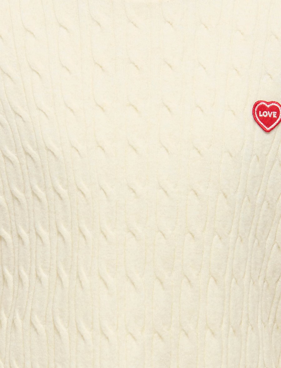 Kids Only - KOGIBI LS CABLE O-NECK VD KNT - pullover - whitecap gray - 2