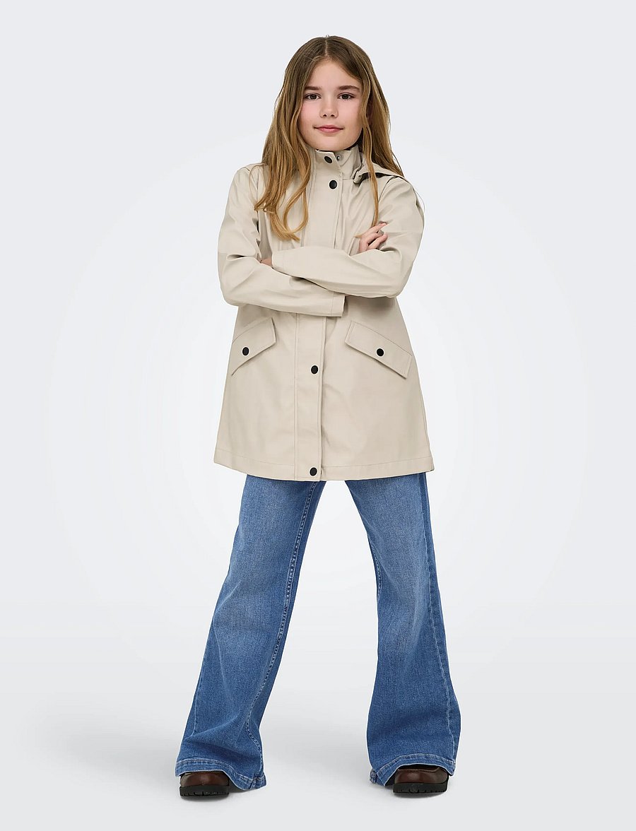 Kids Only - KOGELISA HOOD RAINCOAT OTW - silver lining - 4