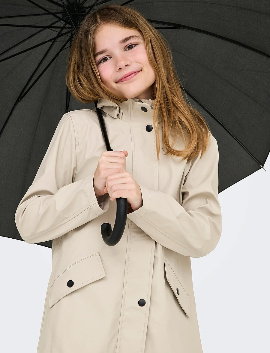 Kids Only - KOGELISA HOOD RAINCOAT OTW - silver lining - 5