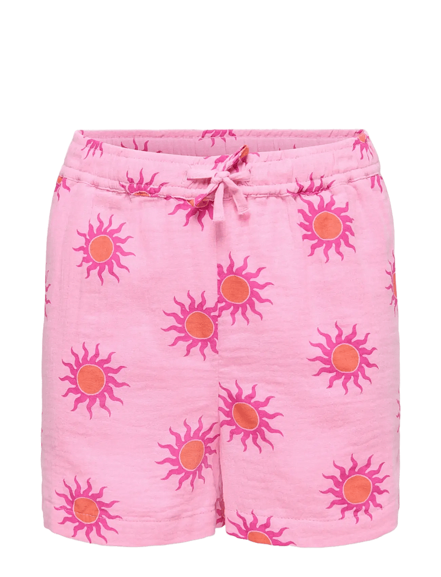 Kids Only - KOGTHYRA LIFE AOP SHORTS CS WVN - casual shorts - begonia pink - 0
