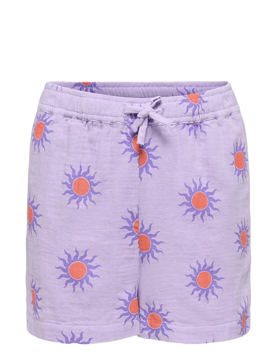 Kids Only - KOGTHYRA LIFE AOP SHORTS CS WVN - casual shorts - lilac breeze - 0