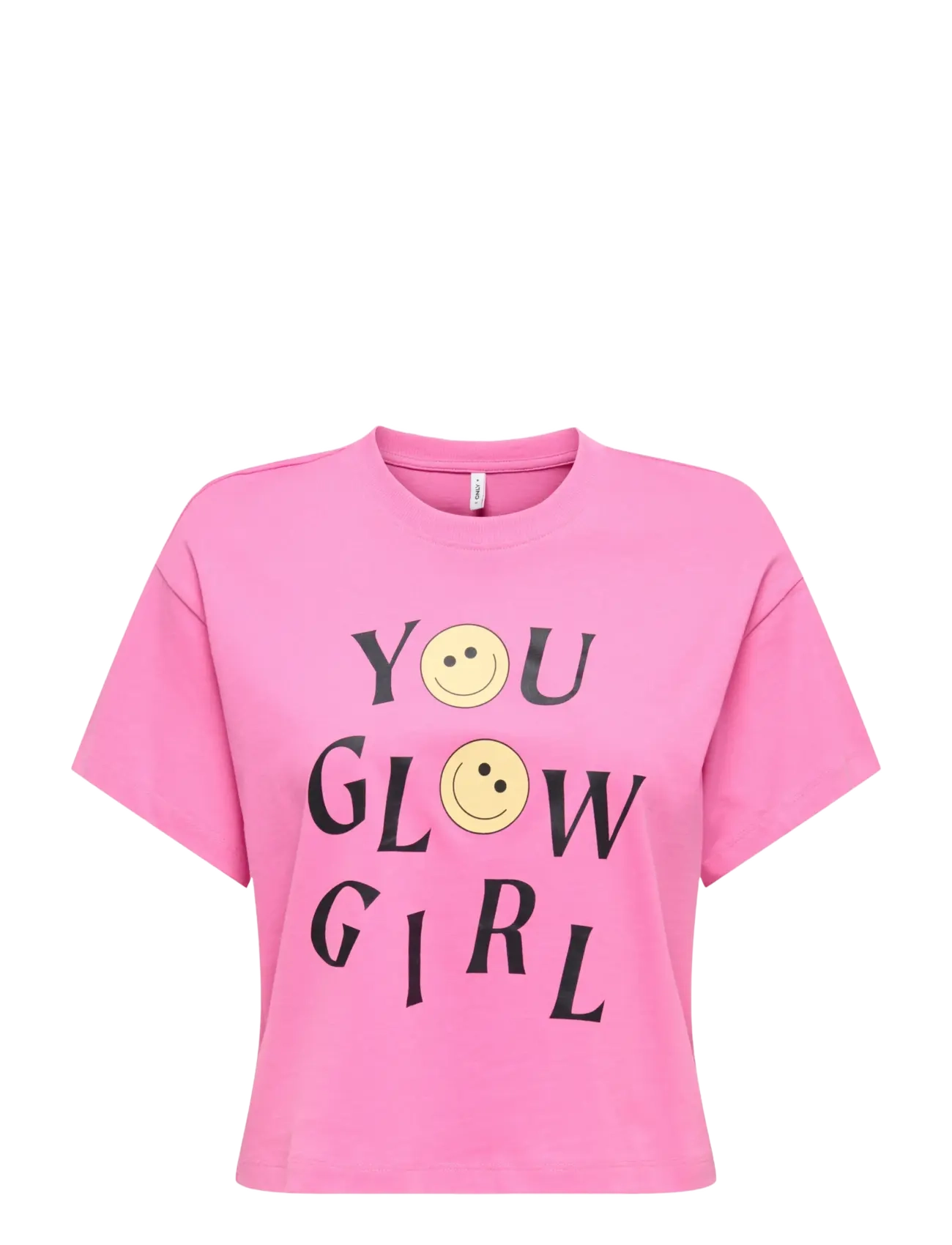 Kids Only KOGANNBEL-SMILE LIFE SS TEE OT JRS - Overdele - WILD ORCHID / pink/rose