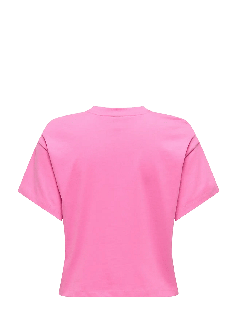 Kids Only - KOGANNBEL-SMILE LIFE SS TEE OT JRS - kortærmede t-shirts - wild orchid - 1