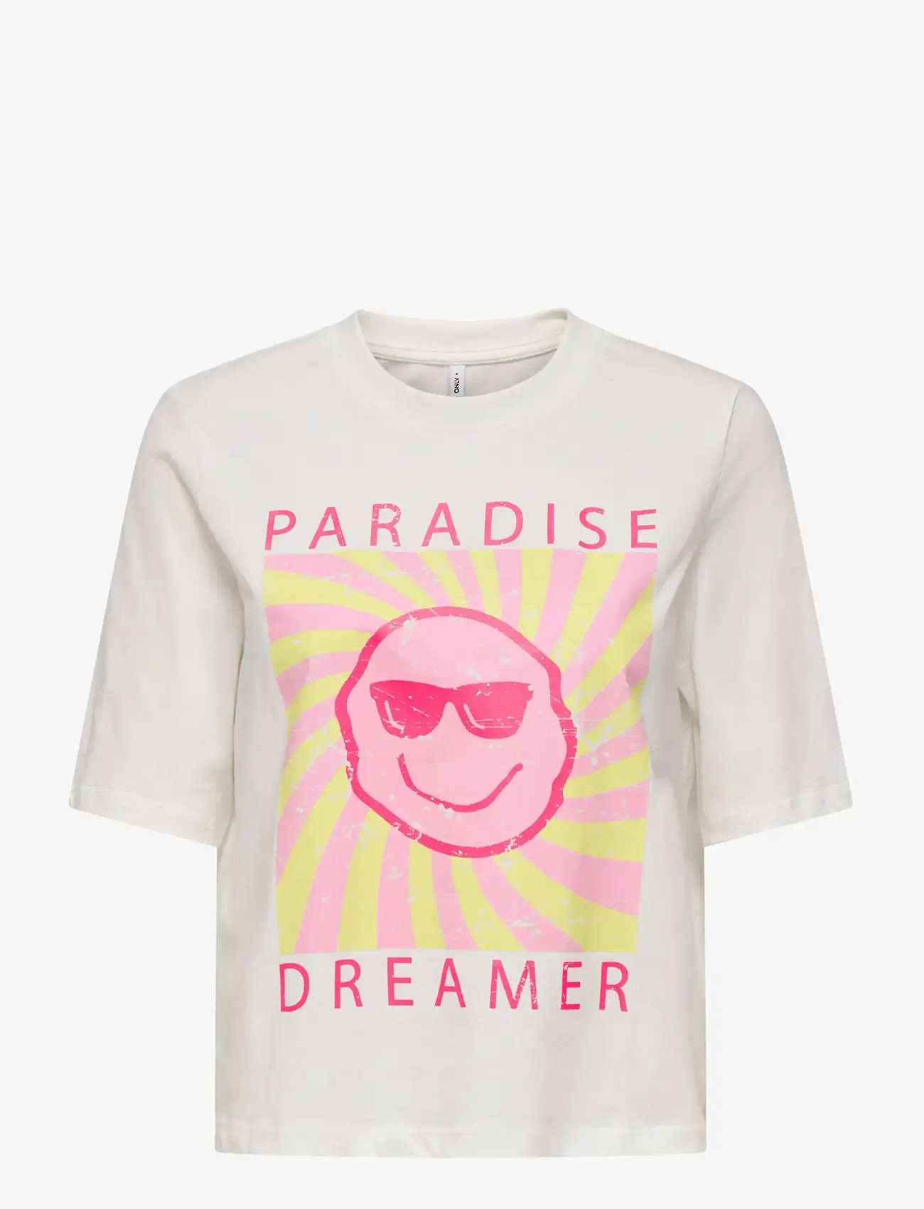 Kids Only - KOGCARTY-SUN LIFE S/S TEE OT JRS - t-krekli ar īsām piedurknēm - cloud dancer - 0