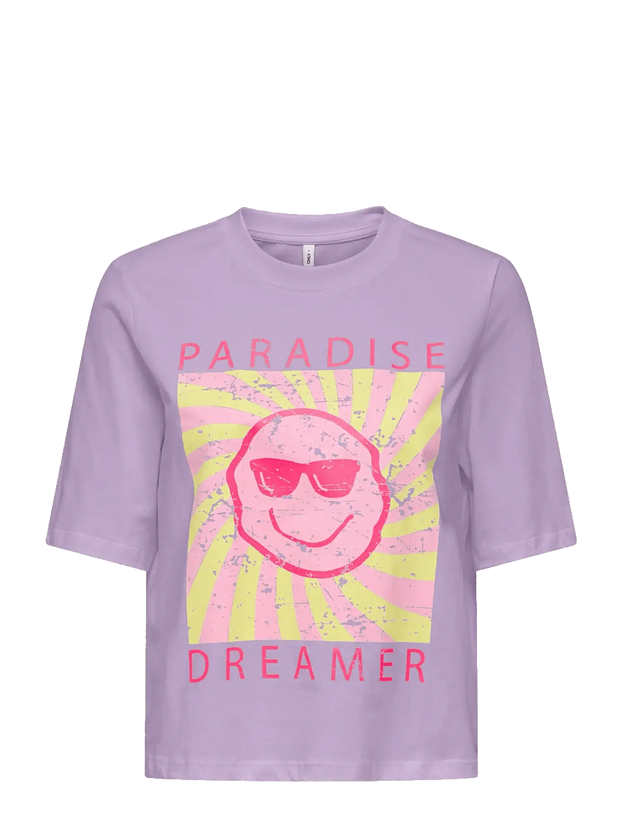 Kids Only - KOGCARTY-SUN LIFE S/S TEE OT JRS - kortærmede t-shirts - orchid bloom - 0