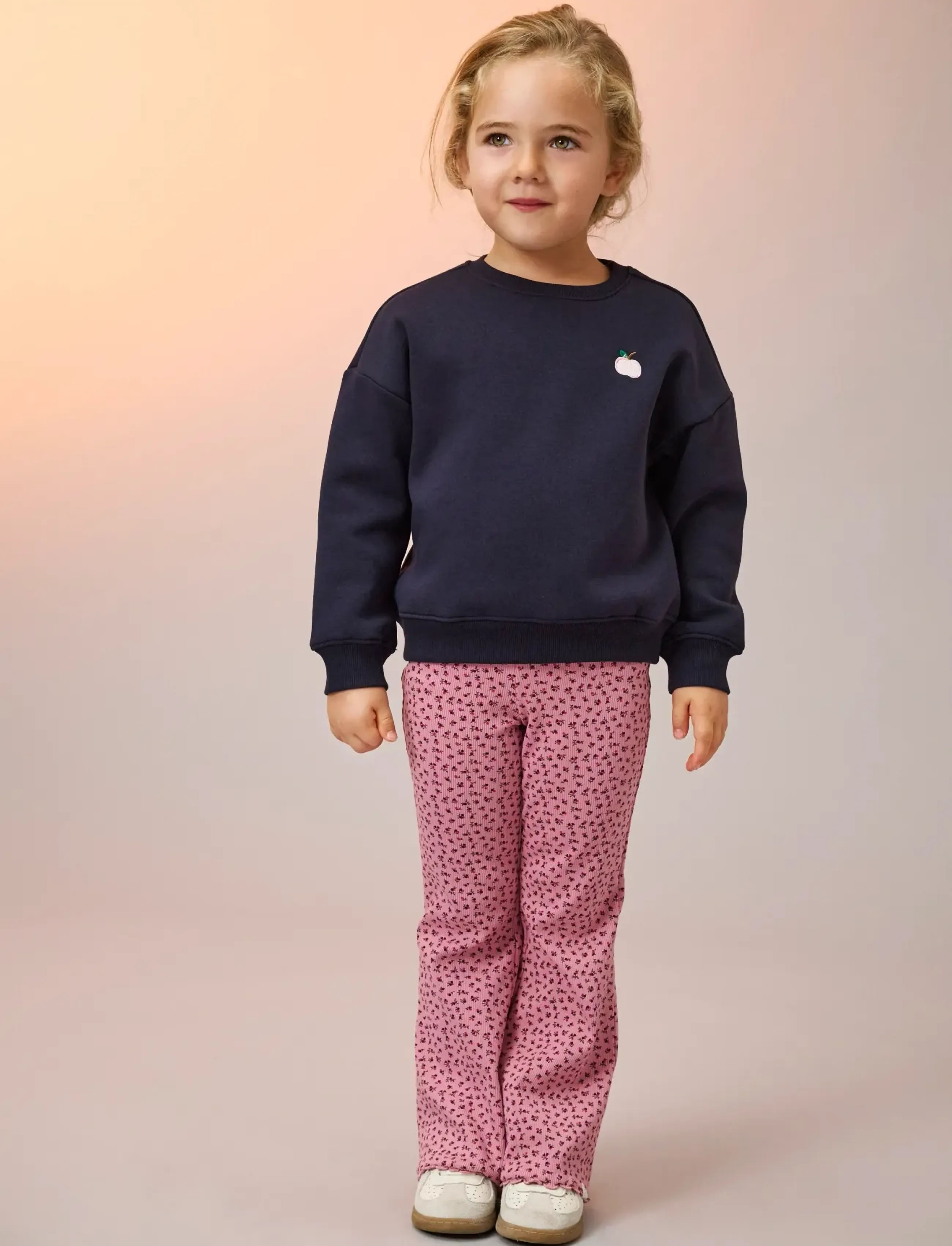 Kids Only Kmgtrinny Aop Flared Leggins Jrs Noos, 110, Unterteile, Rosa - Leggings, Kinder