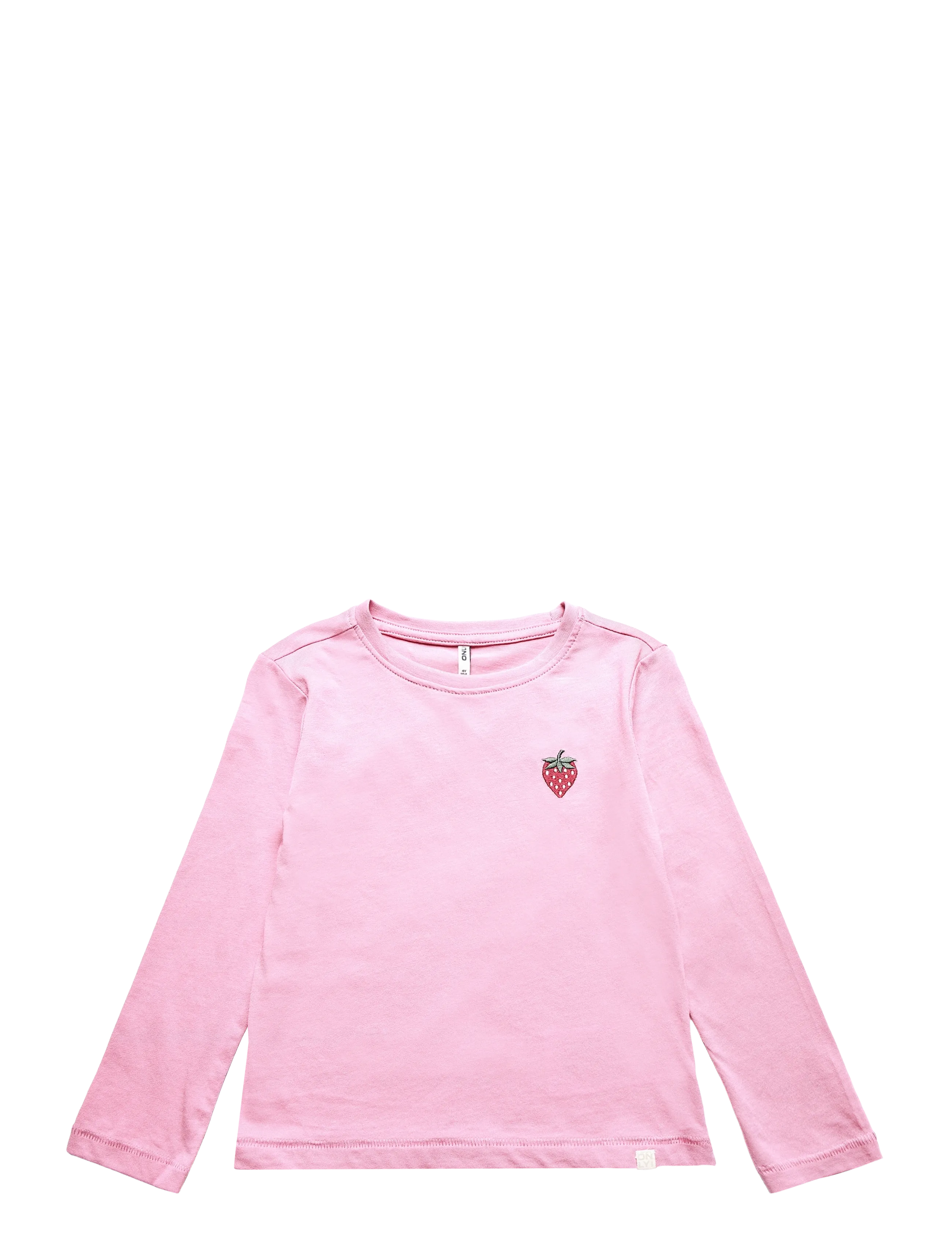 Kids Only Kmgvega Life Ls Reg Emb Tee Vd Jrs, 98, T-shirts, Rosa - Long-sleeved Kinder