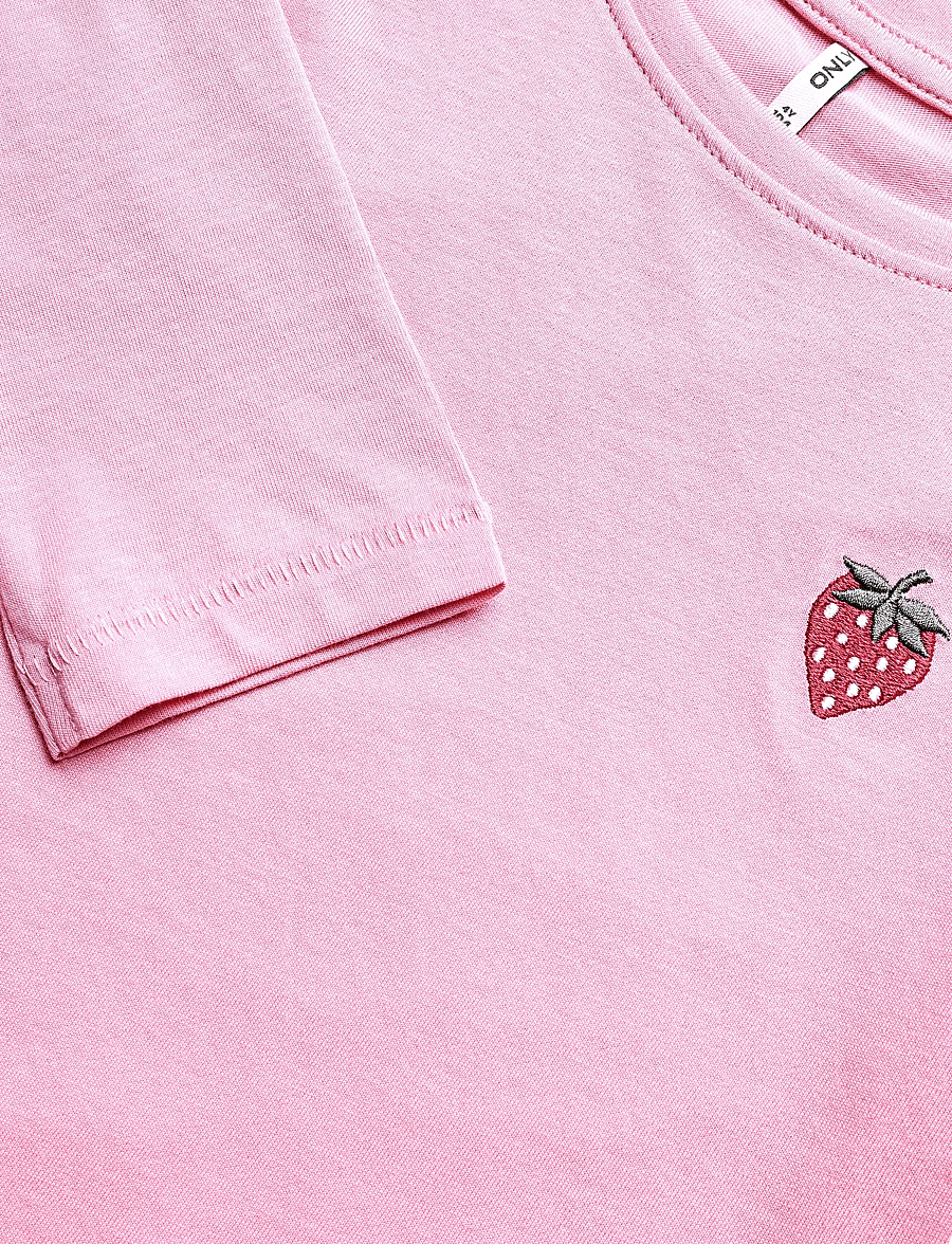 Kids Only - KMGVEGA LIFE LS REG EMB TEE VD JRS - langärmelig - cashmere rose - 2