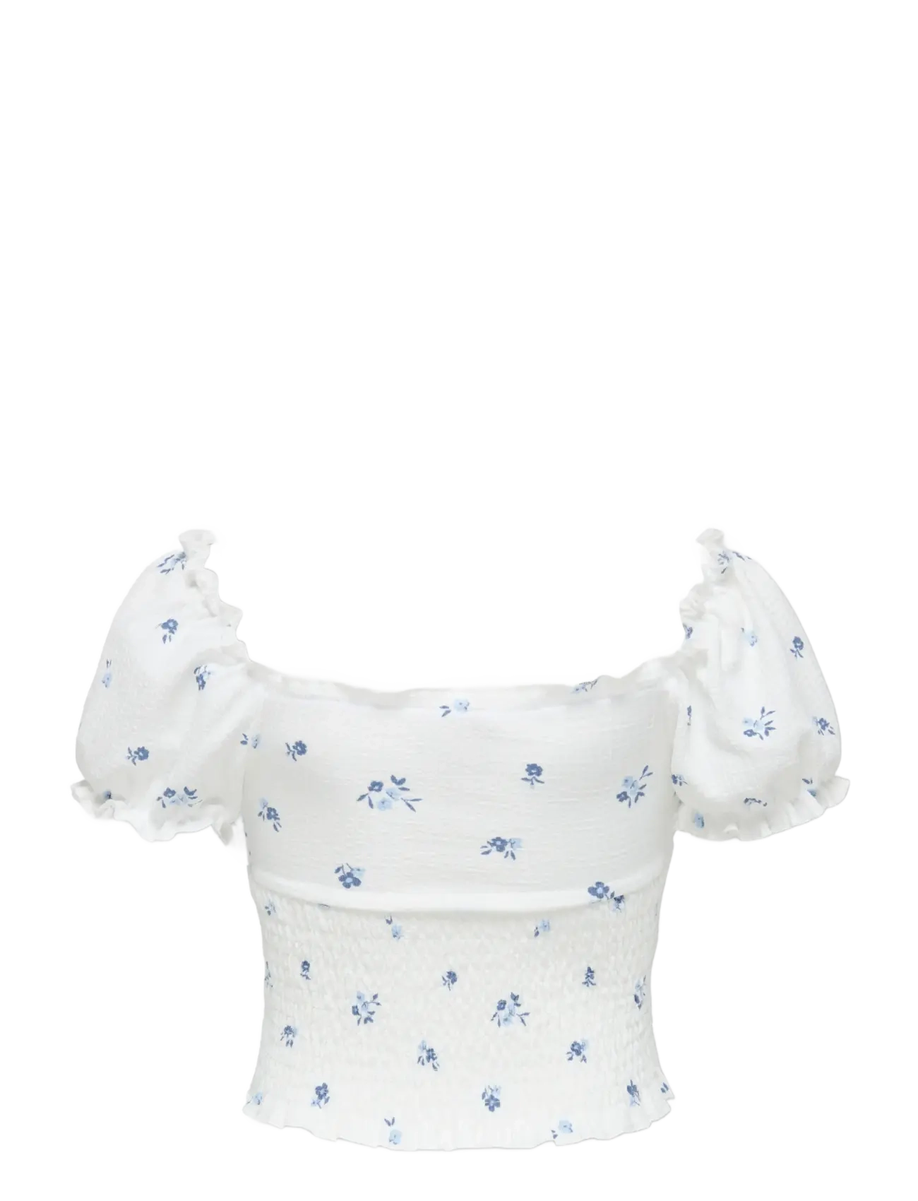 Kids Only - KOGHILLARY AOP SMOCK S/S TOP CS JRS - pluusid ja tuunikad - cloud dancer - 1