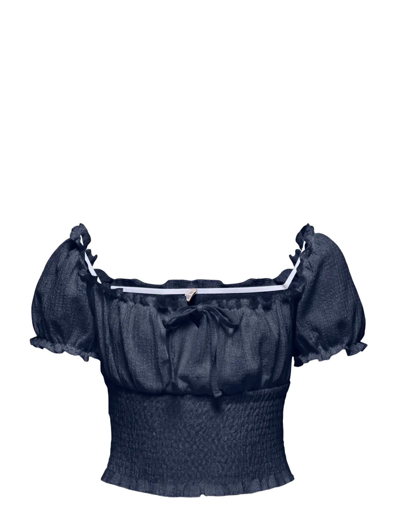 Kids Only Koghillary Aop Smock S/S Top Cs Jrs, Børn, Smock Top Med Korte Ærmer, Navy, Str: 146-152
