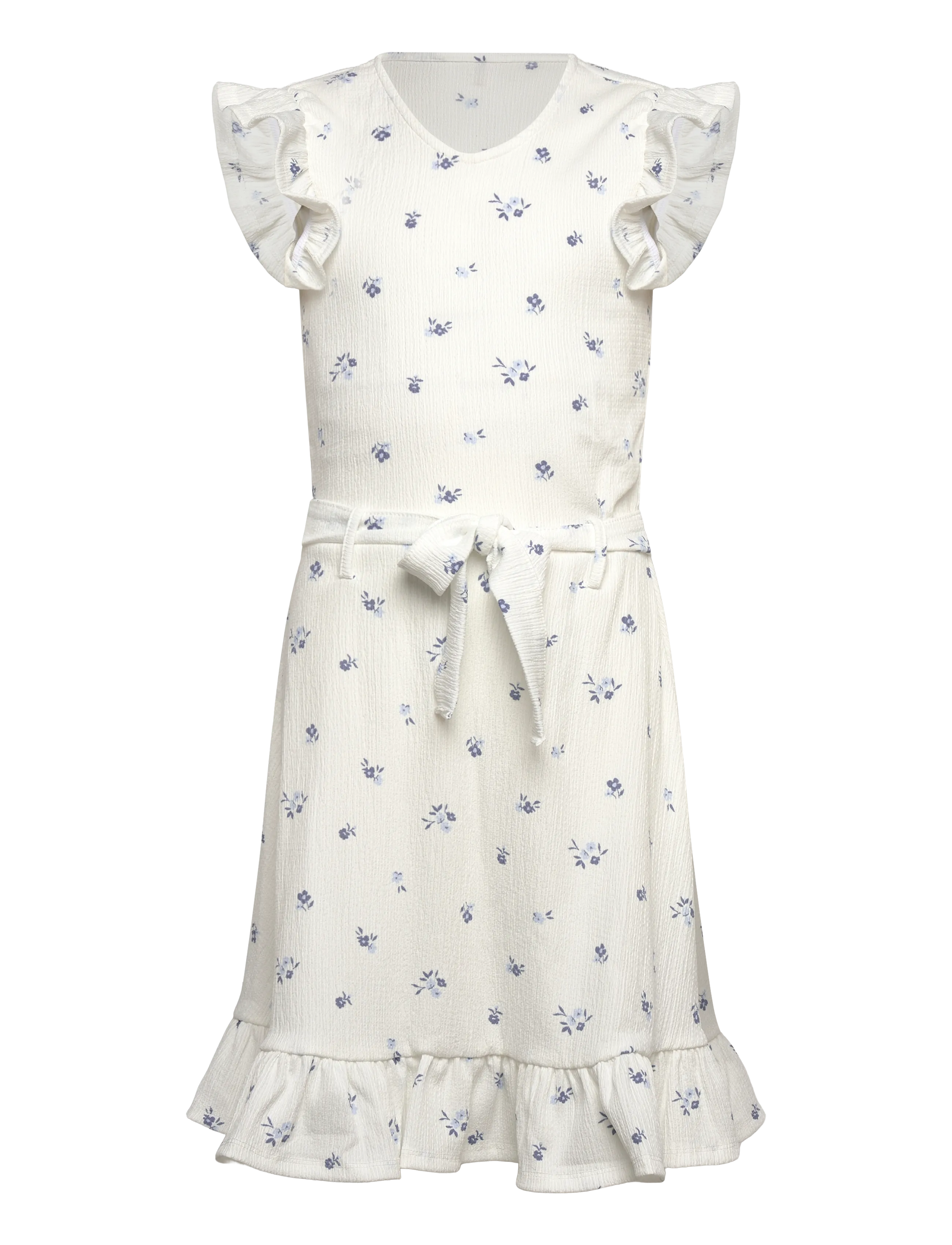 Kids Only KOGHILLARY V NECK DRESS CS JRS - Kjoler & nederdele - CLOUD DANCER / white