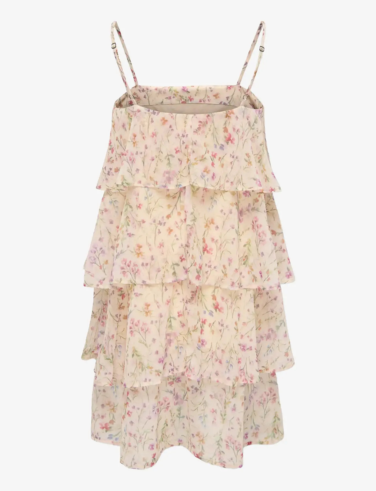 Kids Only - KOGASTA LIFE STRAP LAYER DRESS WVN - Ärmlösa vardagsklänningar - white - 1