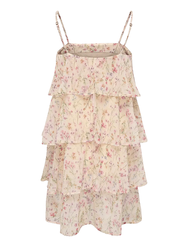 Kids Only - KOGASTA LIFE STRAP LAYER DRESS WVN - Ärmlösa vardagsklänningar - white - 1