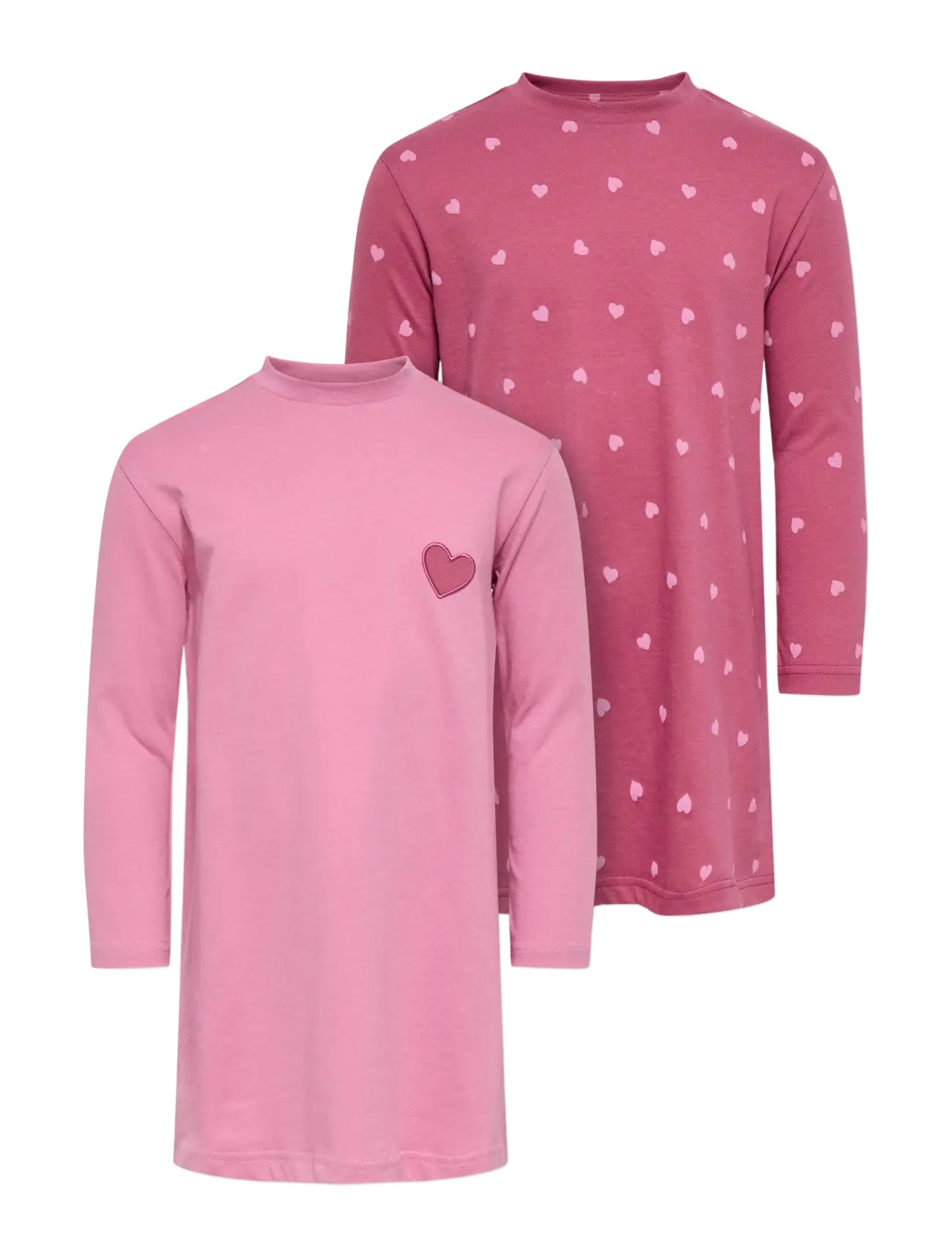 Kids Only KMGRILA 2-P LS NIGHTWEAR DRESS JRS - Pyjamas - ROSE WINE / pink/rose