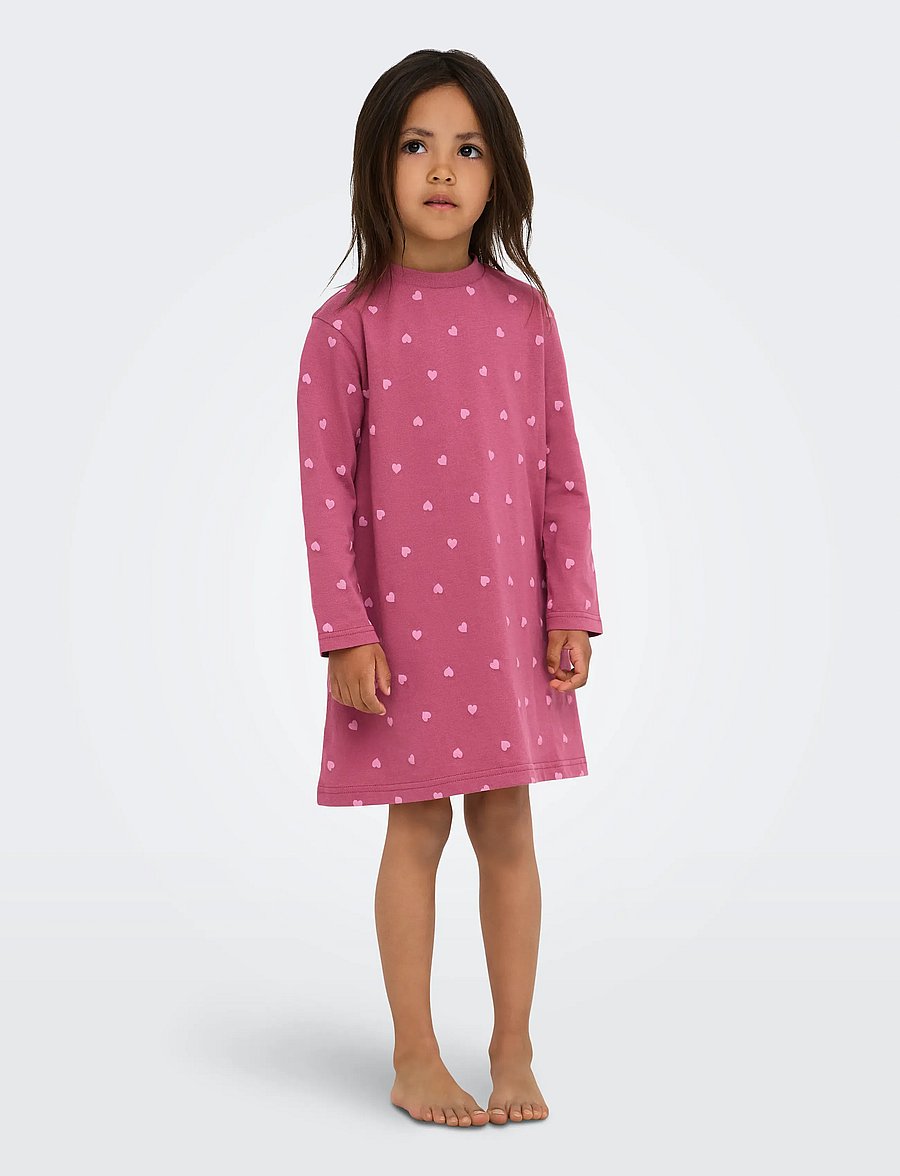 Kids Only - KMGRILA 2-P LS NIGHTWEAR DRESS JRS - rose wine - 0
