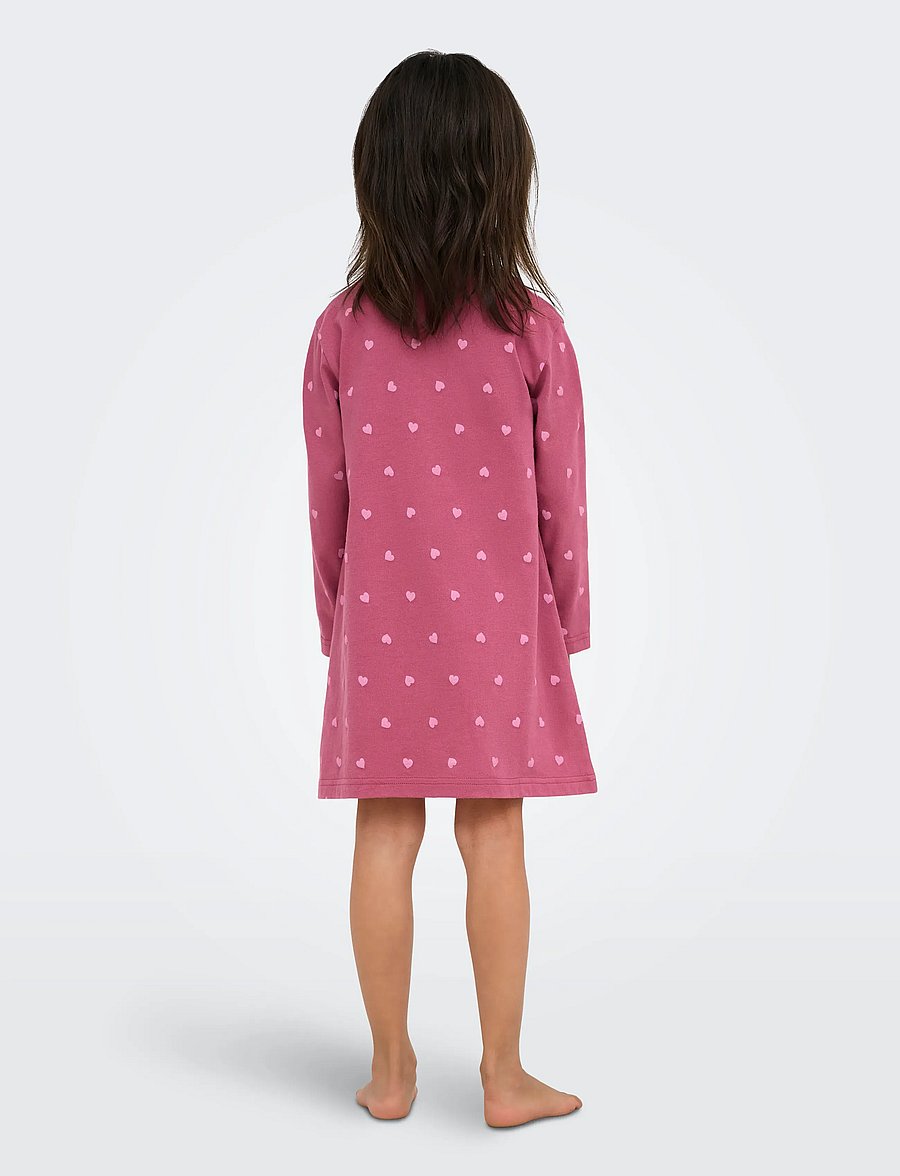 Kids Only - KMGRILA 2-P LS NIGHTWEAR DRESS JRS - rose wine - 3