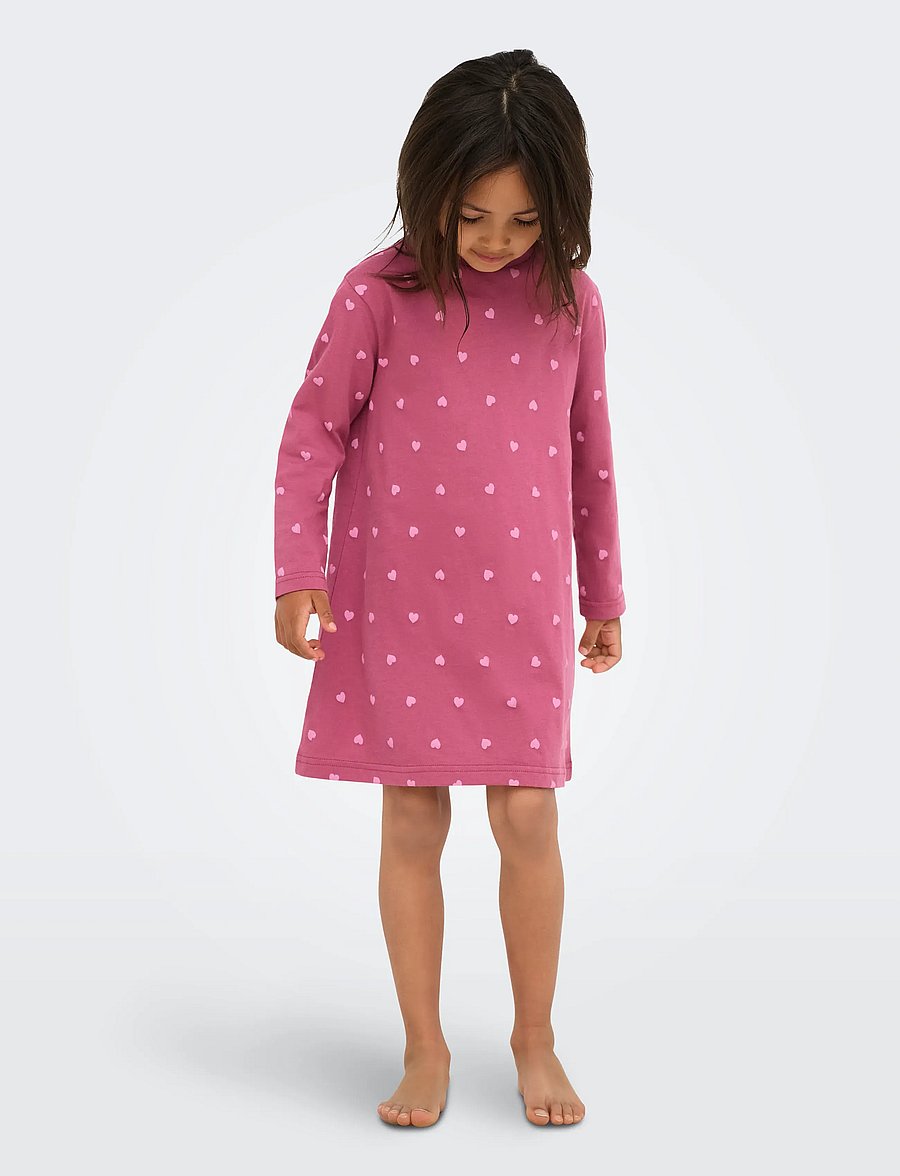 Kids Only - KMGRILA 2-P LS NIGHTWEAR DRESS JRS - rose wine - 4
