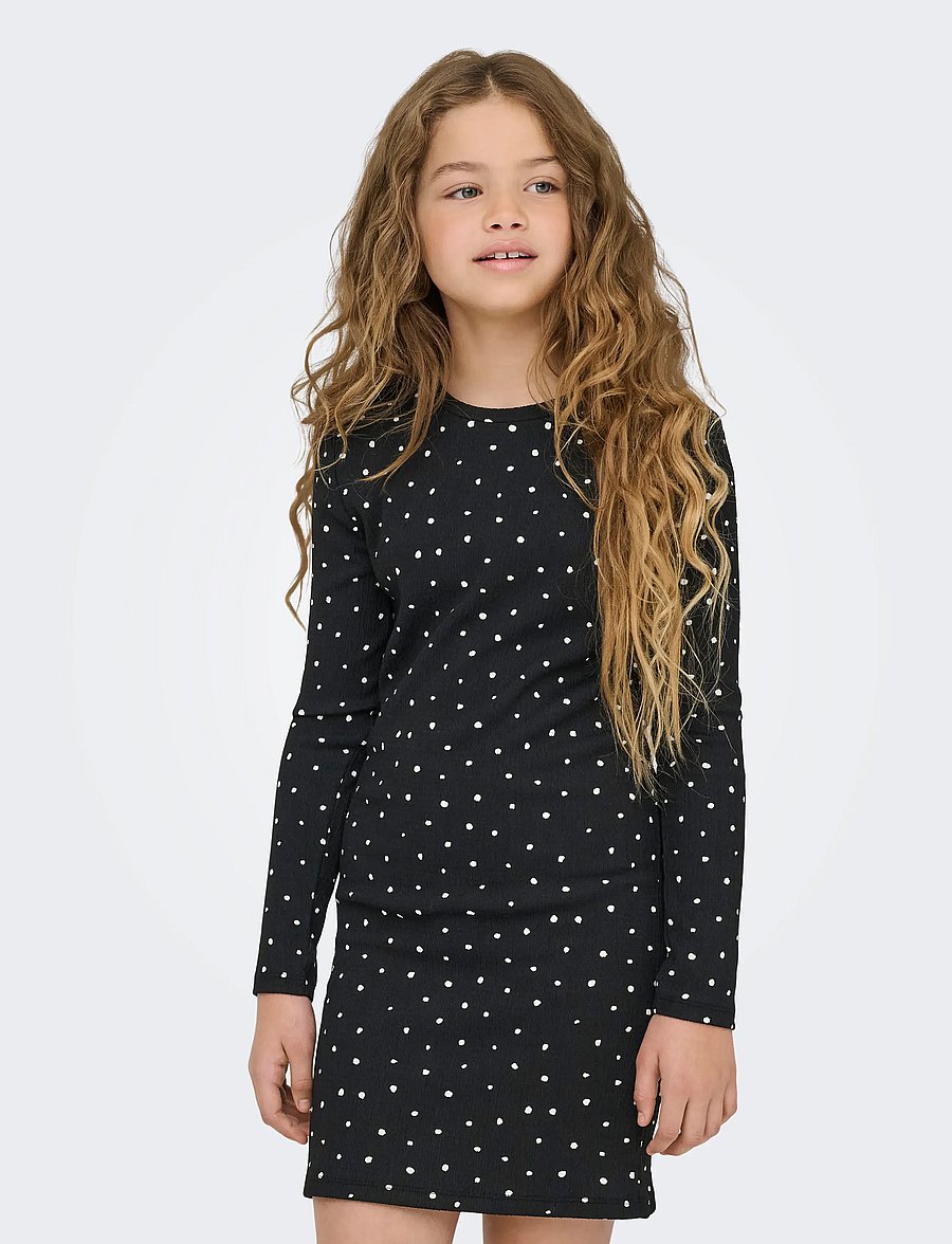 Kids Only - KOGMELIA L/S DRESS JRS - black - 0