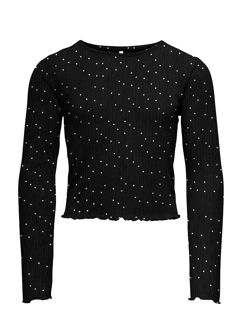 Kids Only - KOGMELIA L/S TOP JRS - pikkade varrukatega t-särgid - black - 1
