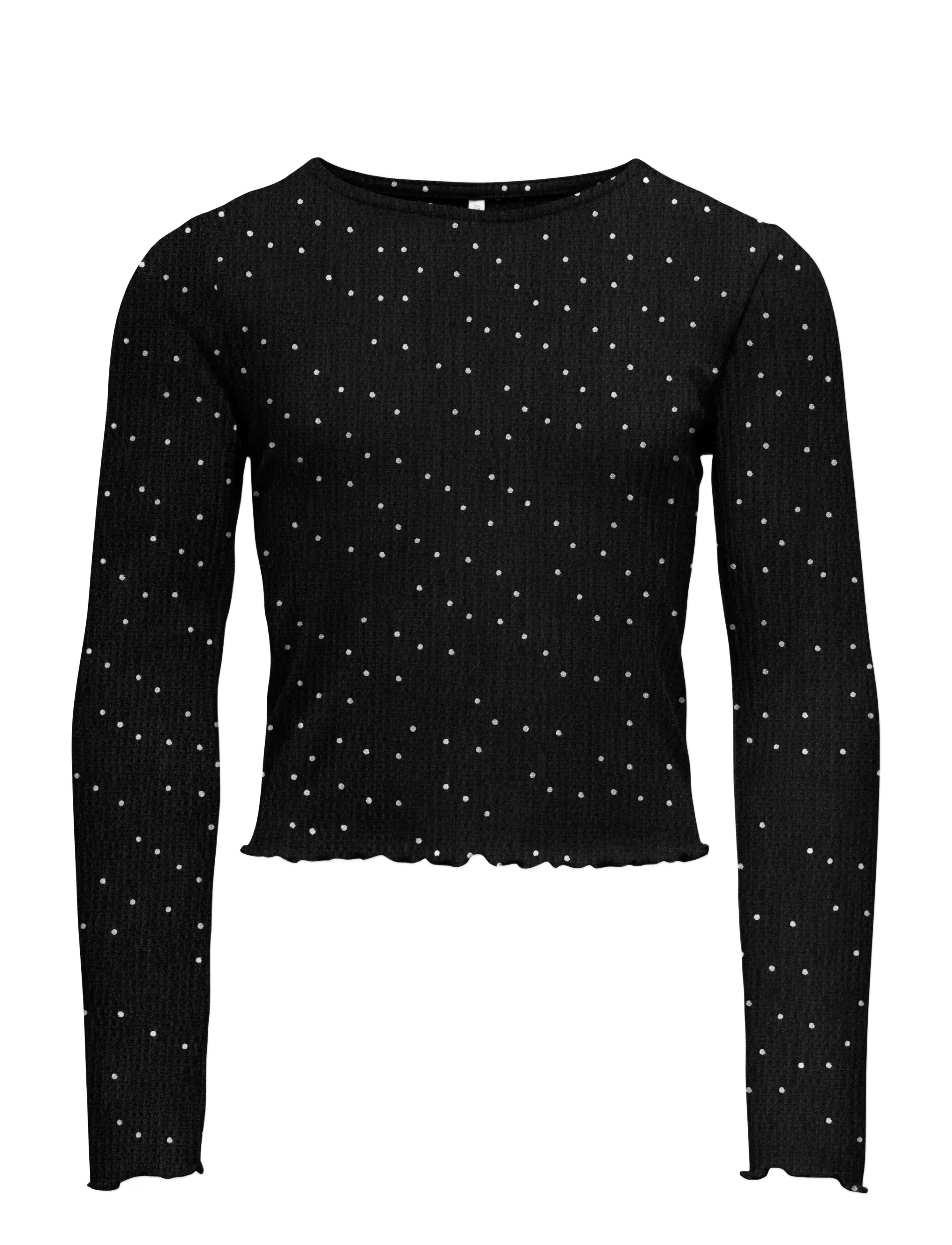 Kids Only - KOGMELIA L/S TOP JRS - langærmede t-shirts - black - 1