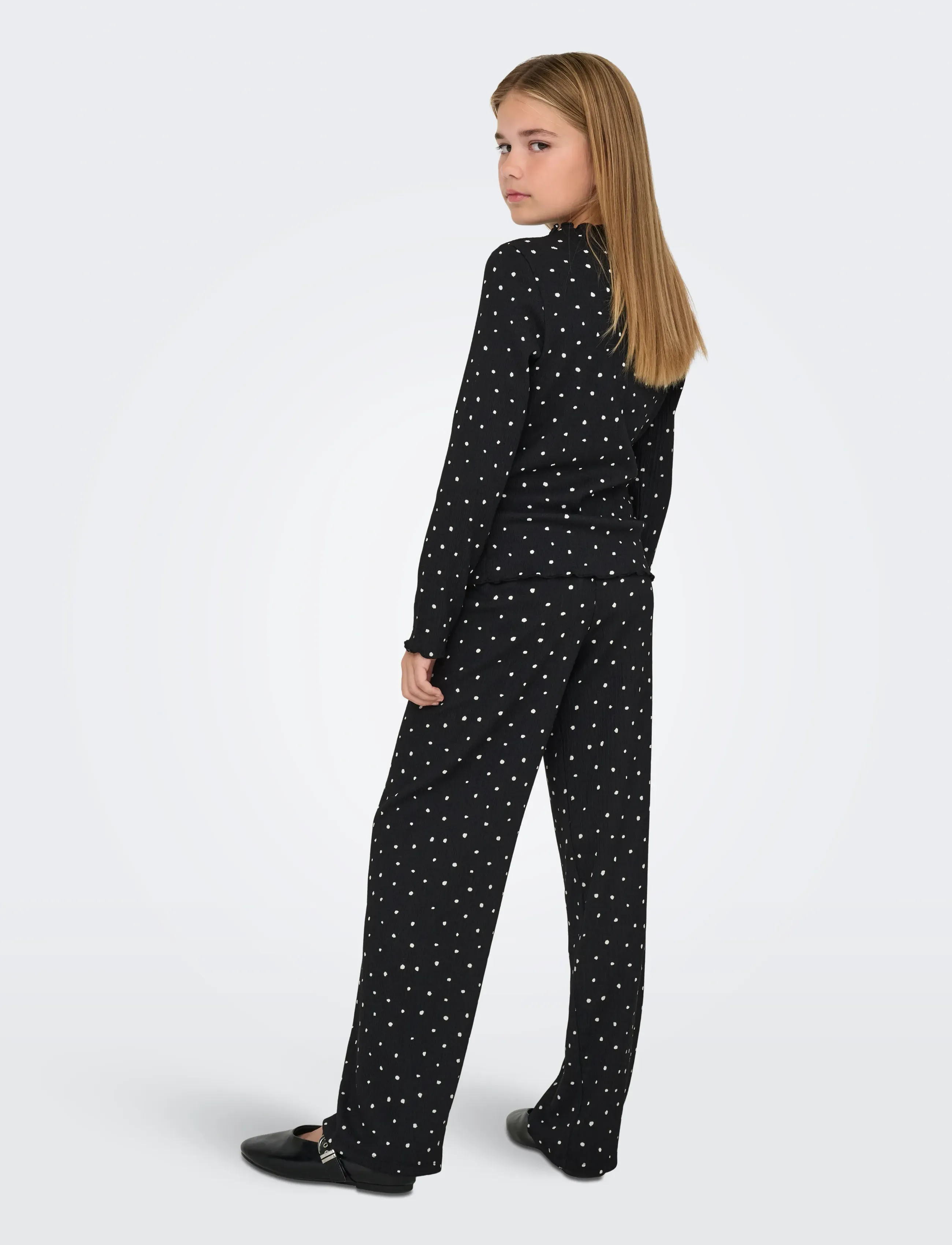 Kids Only - KOGMELIA L/S TOP JRS - langærmede t-shirts - black - 3