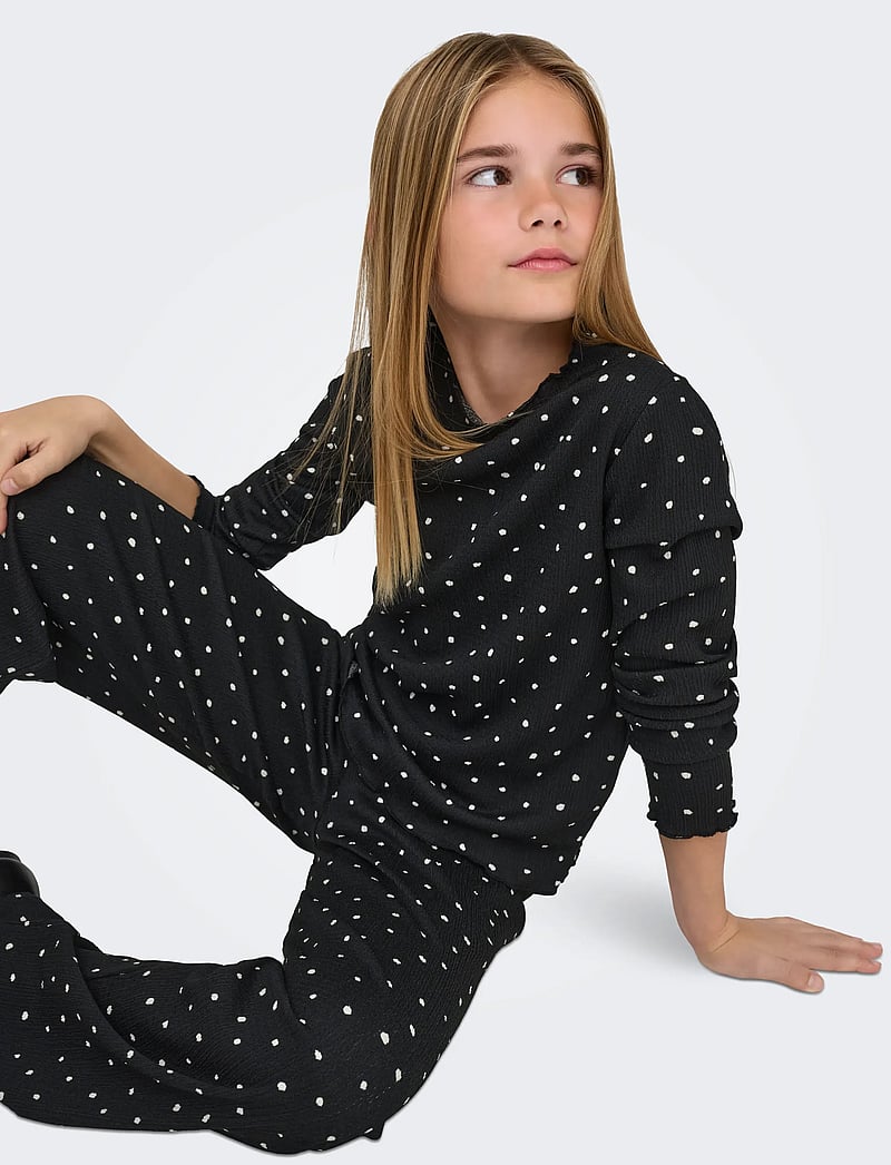 Kids Only - KOGMELIA L/S TOP JRS - pikkade varrukatega t-särgid - black - 4