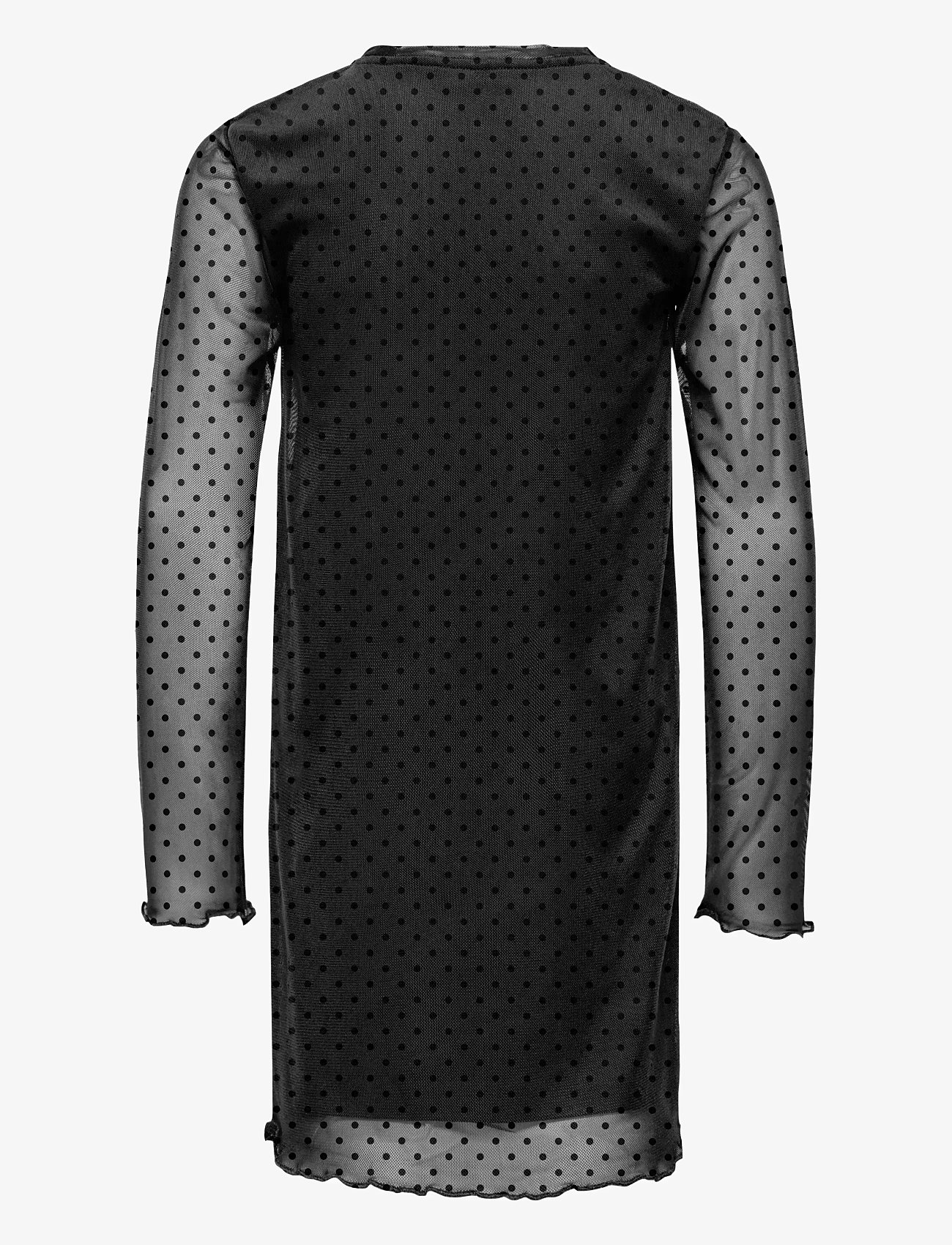 Kids Only - KOGDORA L/S MESH DRESS JRS - langærmede hverdagskjoler - black - 1