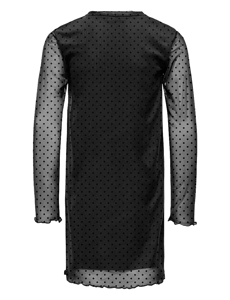 Kids Only - KOGDORA L/S MESH DRESS JRS - langærmede hverdagskjoler - black - 1