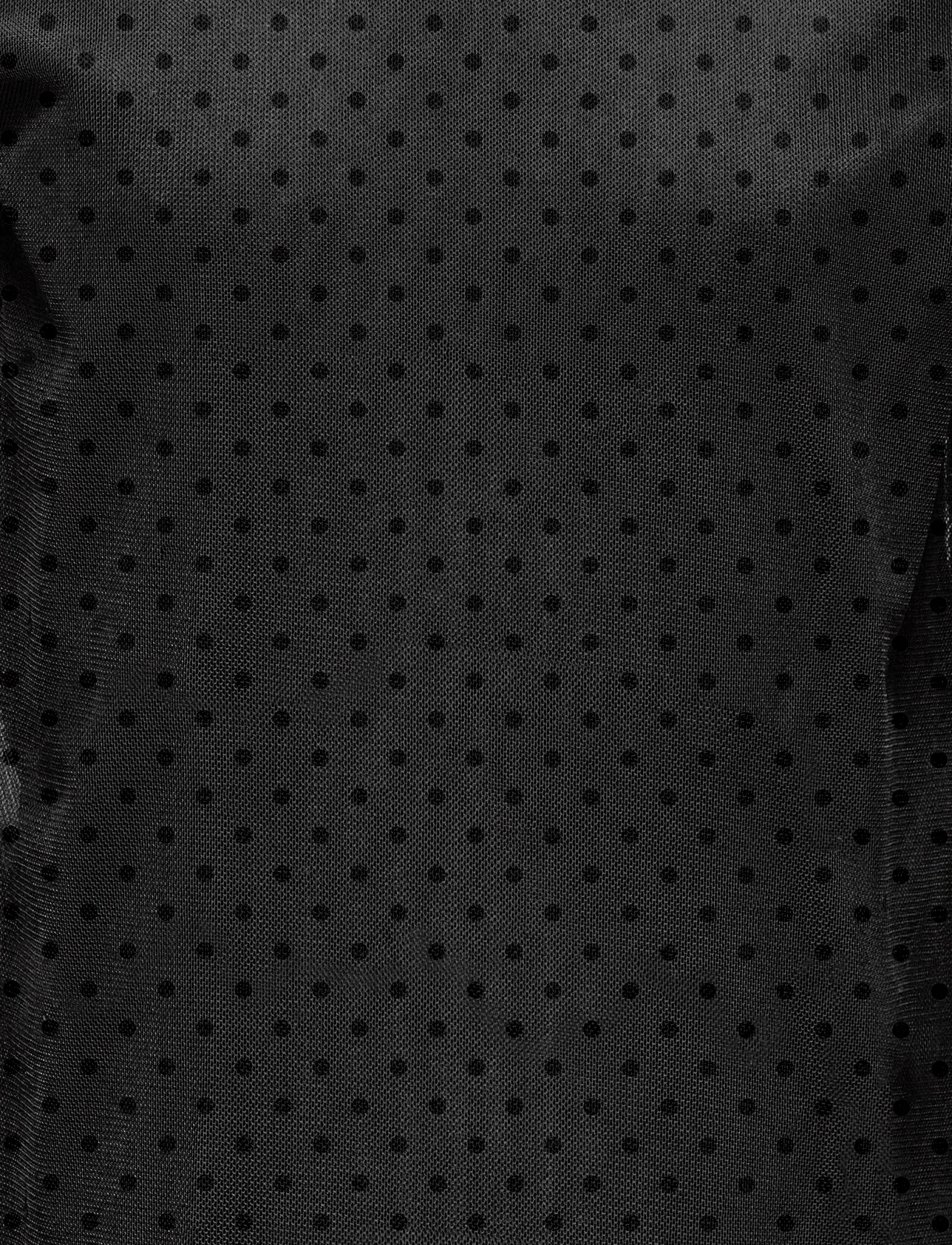 Kids Only - KOGDORA L/S MESH DRESS JRS - langärmelige freizeitkleider - black - 2