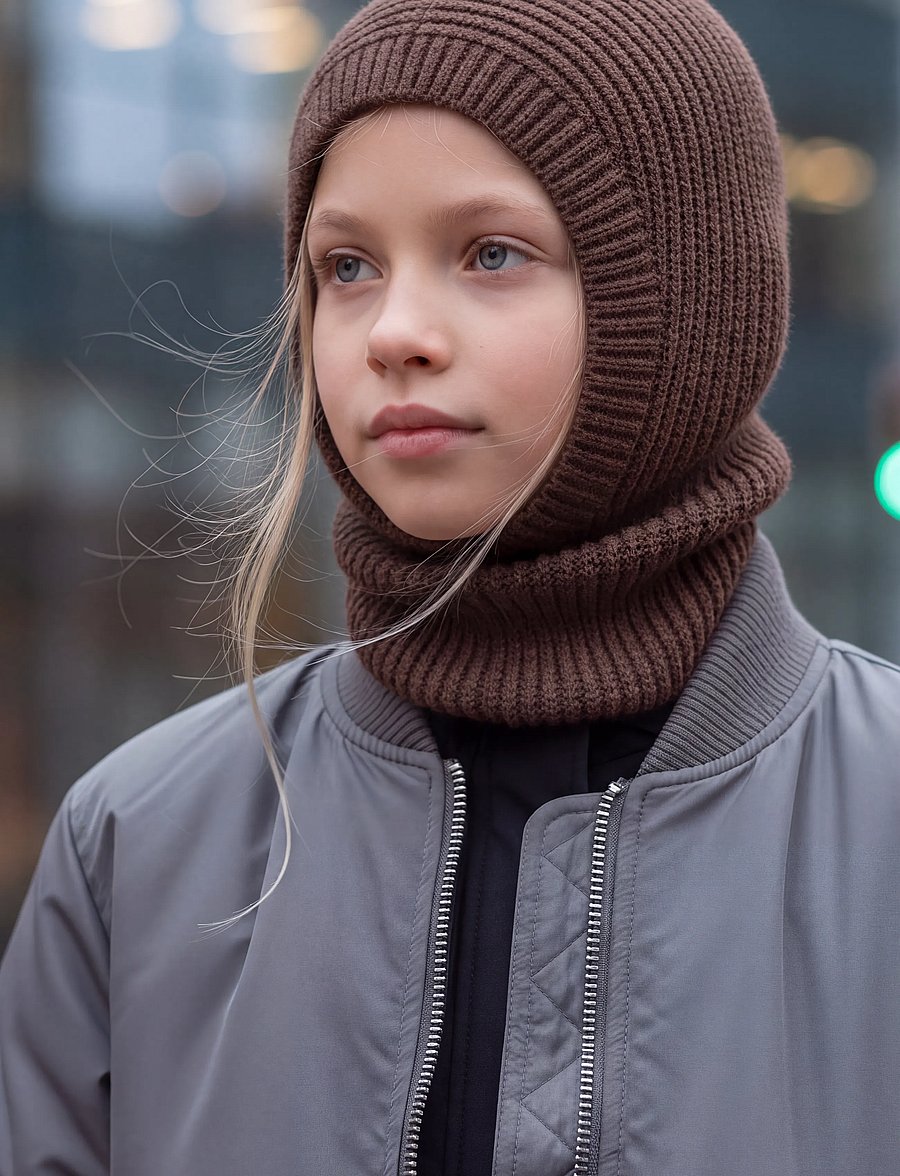 Kids Only - KOGSWEA LIFE BALACLAVA VD ACC - winteraccessoires - bracken - 0