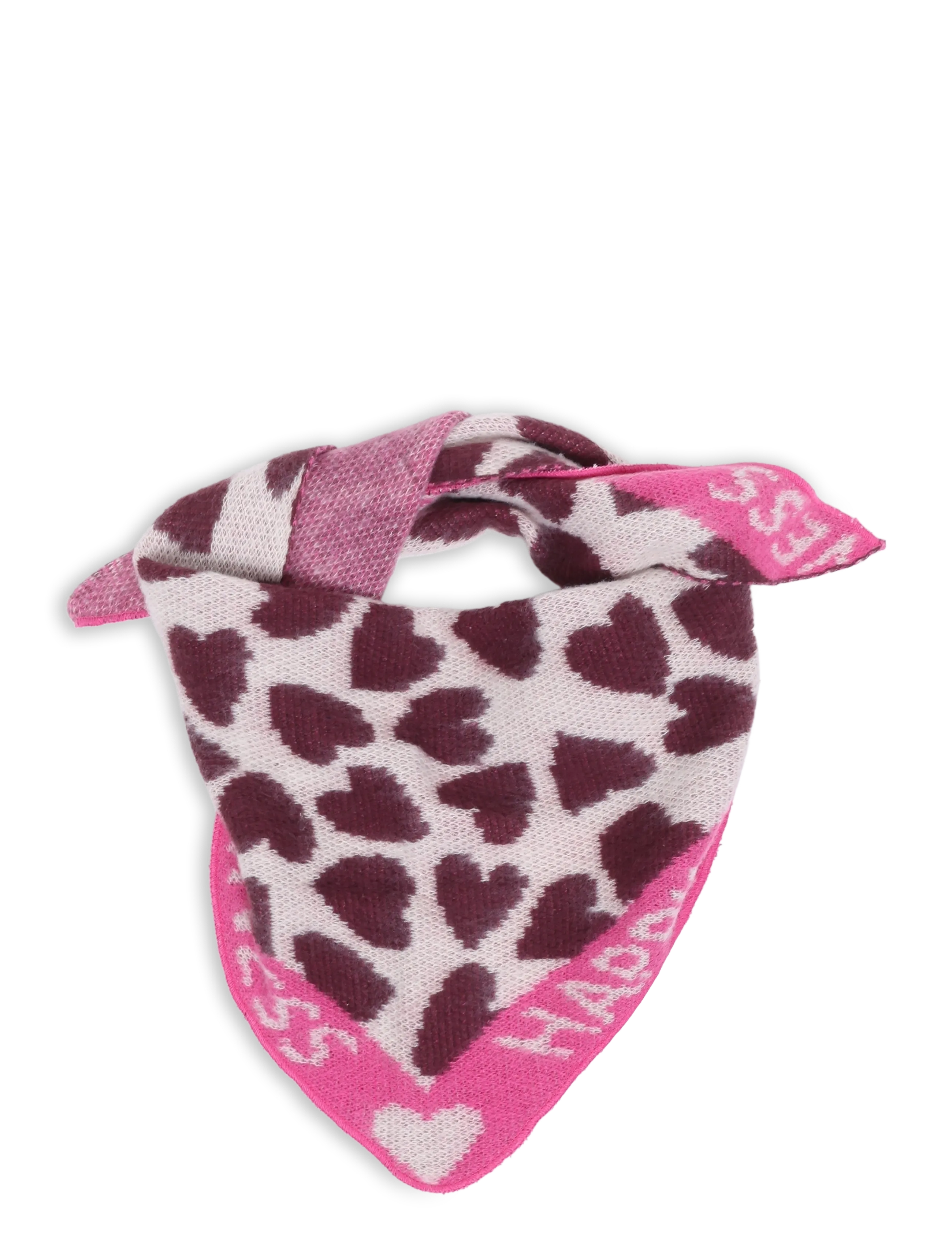 Kids Only KOGSAGA LIFE TRIANGLE AOP SCARF VD ACC - Neckwarmer - WINETASTING / burgundy