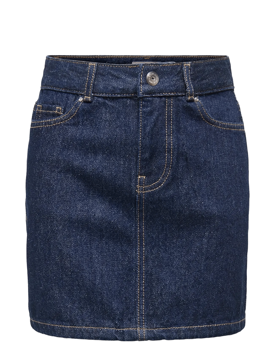 Kids Only - KOGSTELLA SHORT SKIRT DNM AZG - jupes courtes - dark blue denim - 1