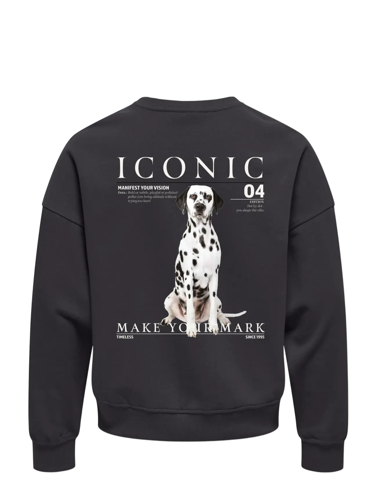 Kids Only - KOGDOTTIE L/S O-NECK SWEATSHIRT SWT - sweatshirts - phantom - 1