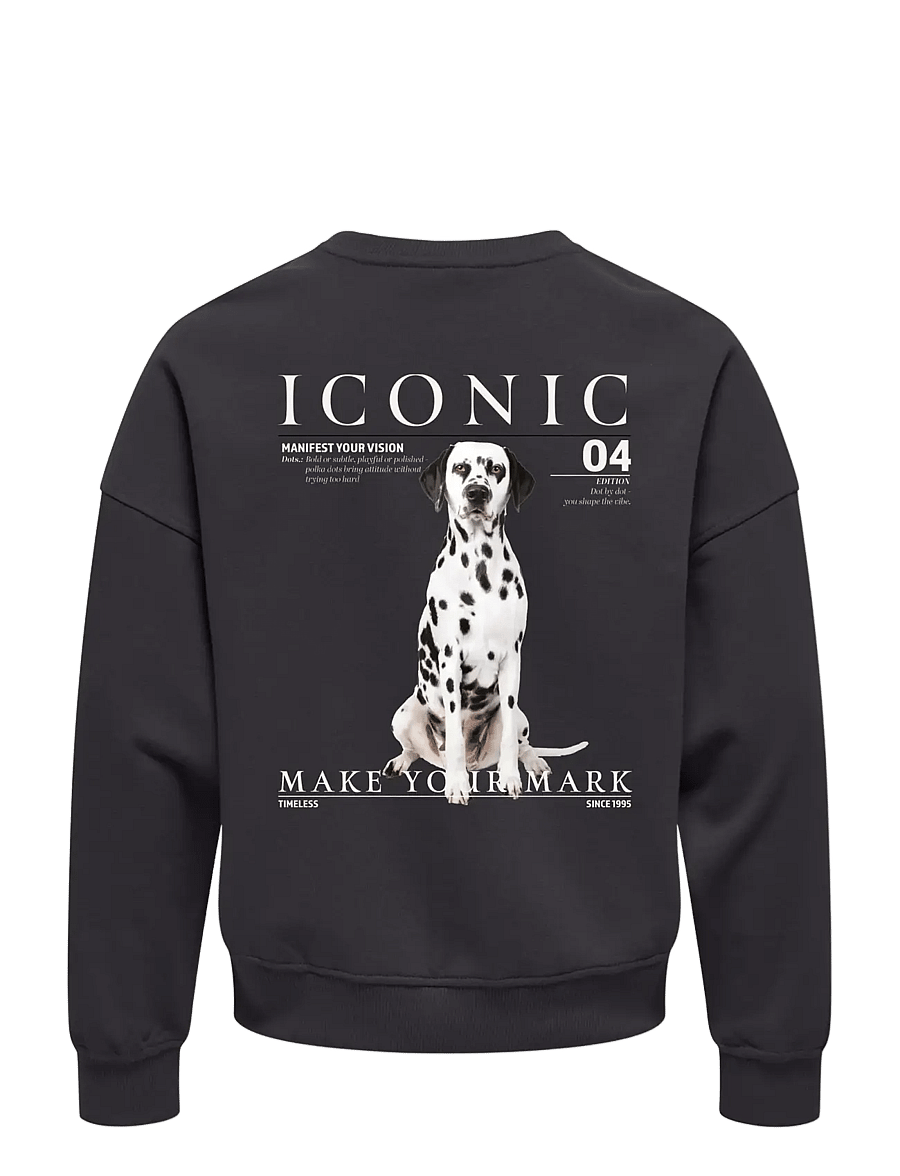 Kids Only - KOGDOTTIE L/S O-NECK SWEATSHIRT SWT - sweatshirts - phantom - 1